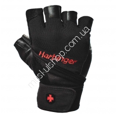 Перчатки Harbinger Pro WristWrap M 114020. Магазин Muskulshop