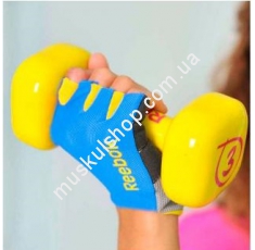 Перчатки для фитнеса Reebok RAGL-11134CY. Магазин Muskulshop