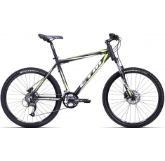Велосипед СТМ Terrano 3.0 matt black green. Магазин Muskulshop
