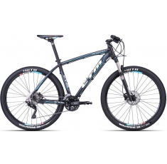 Велосипед СТМ Caliber 2.0 matt black light blue. Магазин Muskulshop