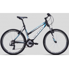 Велосипед СТМ Suzzy 1.0 matt black light blue. Магазин Muskulshop