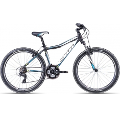 Велосипед СТМ Charizma 1.0 matt black light blue. Магазин Muskulshop