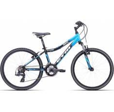 Велосипед СТМ Rocky black light blue. Магазин Muskulshop