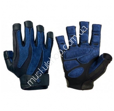 Перчатки Harbinger BioForm Black-Blue 131522. Магазин Muskulshop