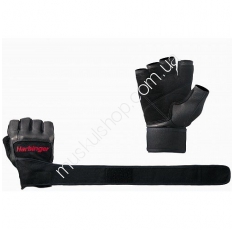 Перчатки мужские Harbinger Pro Wristwrap 14010. Магазин Muskulshop